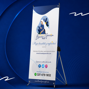 Estructura Araña - 2x1 M. Impreso Full Color Lona Banner