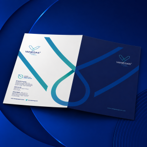 Carpeta mate full color sin reverso