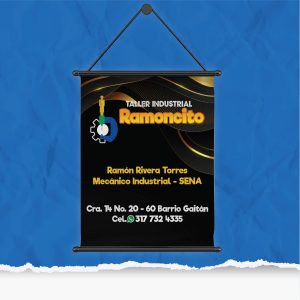 PENDON CON PERFILES 70 cm x 100 cm